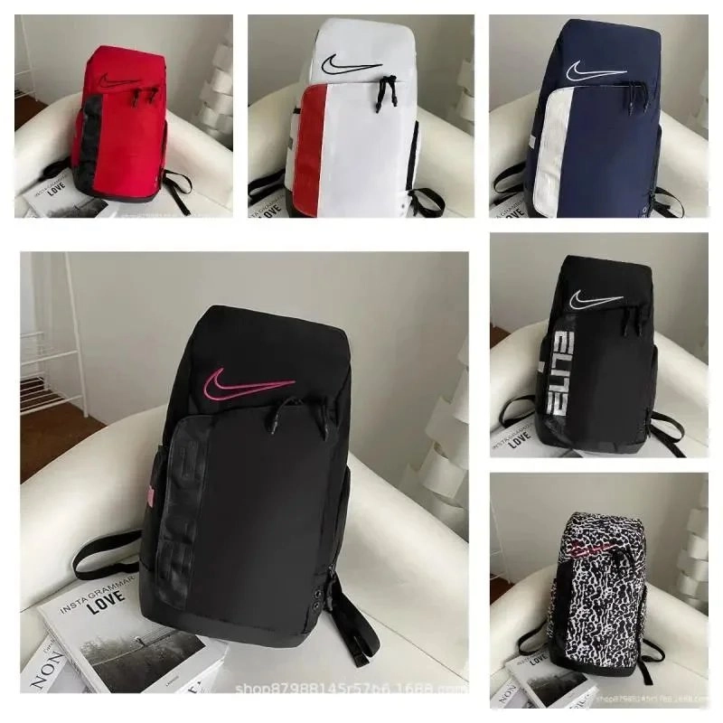 Nike Elite Backpack Black with Pink Swoosh and Side Pocket
