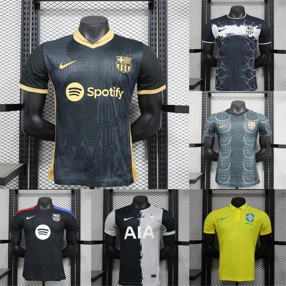 FC Barcelona 2023-24 Third Jersey - Dark Grey Gold Spotify Edition