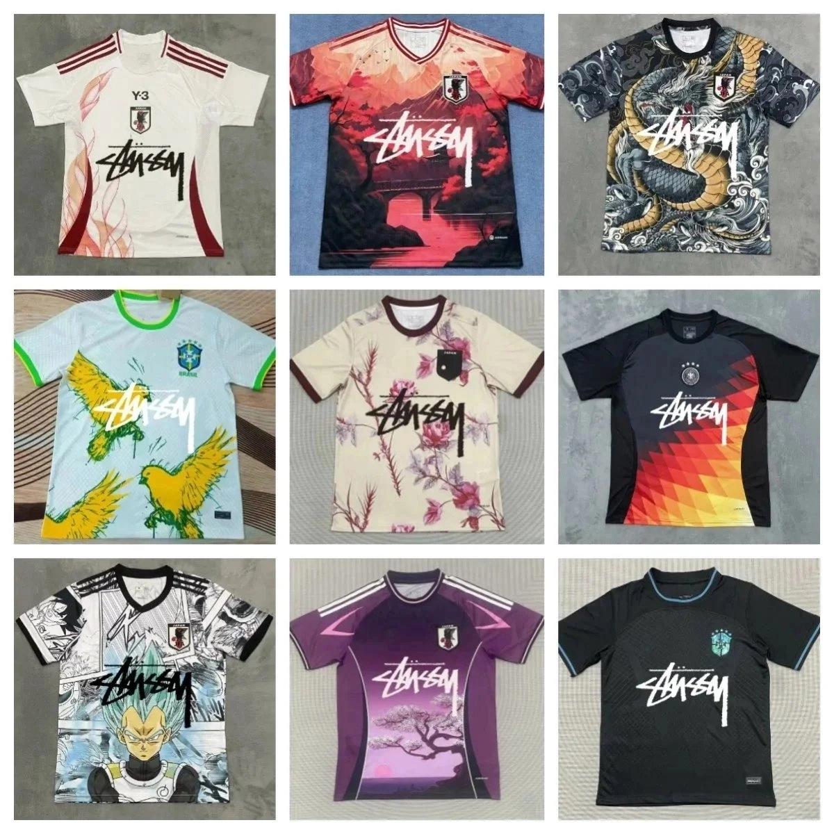 Stussy x Japan National Team Dragon Print Soccer Jersey