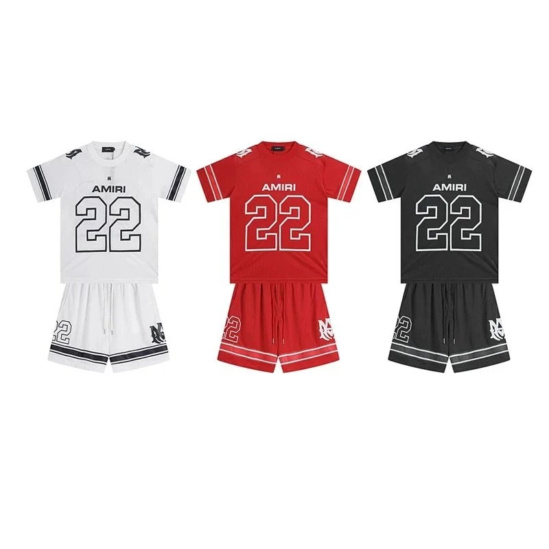 AMIRI Number 22 Jersey Set - White Red Black Color Options