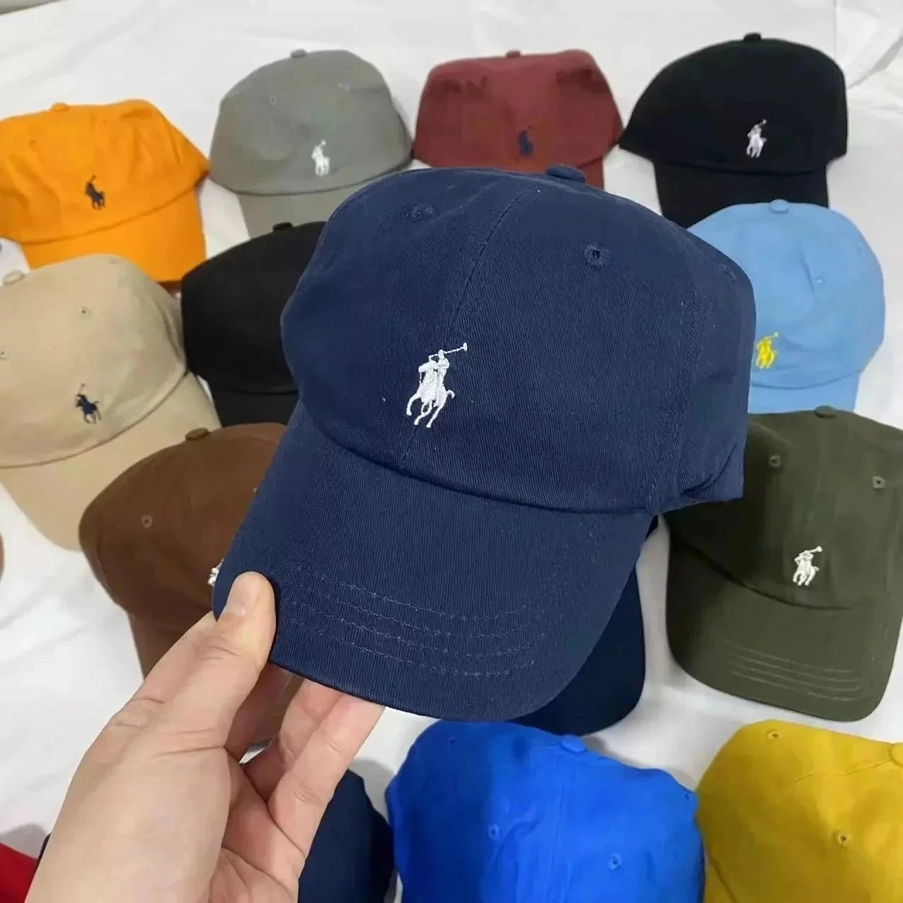 Polo Ralph Lauren Classic Pony Embroidered Dad Hat - Navy
