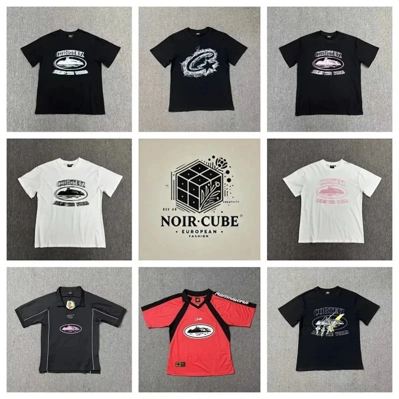NOIR&middot;CUBE Classic Ship Logo Black T-Shirt with Oval Graphic