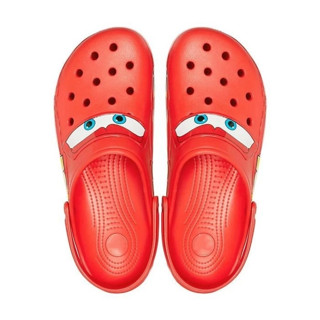 Crocs Classic Lightning McQueen Clog - Vibrant Red with Animated Eyes
