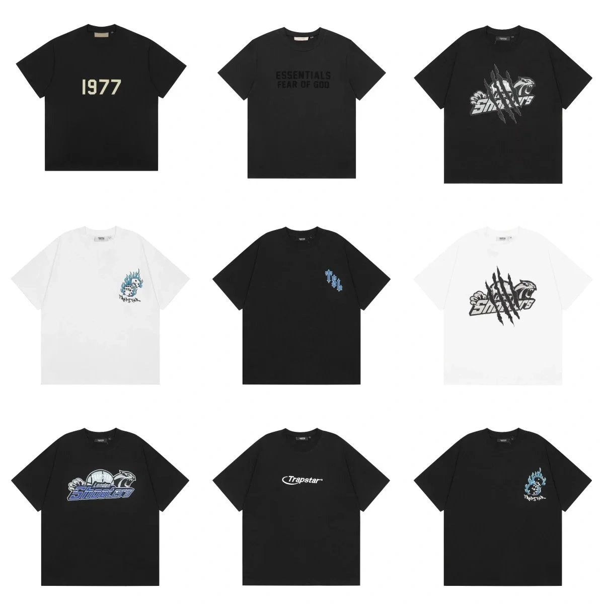 Trapstar 1977 Black Graphic T-Shirt with Gold Print