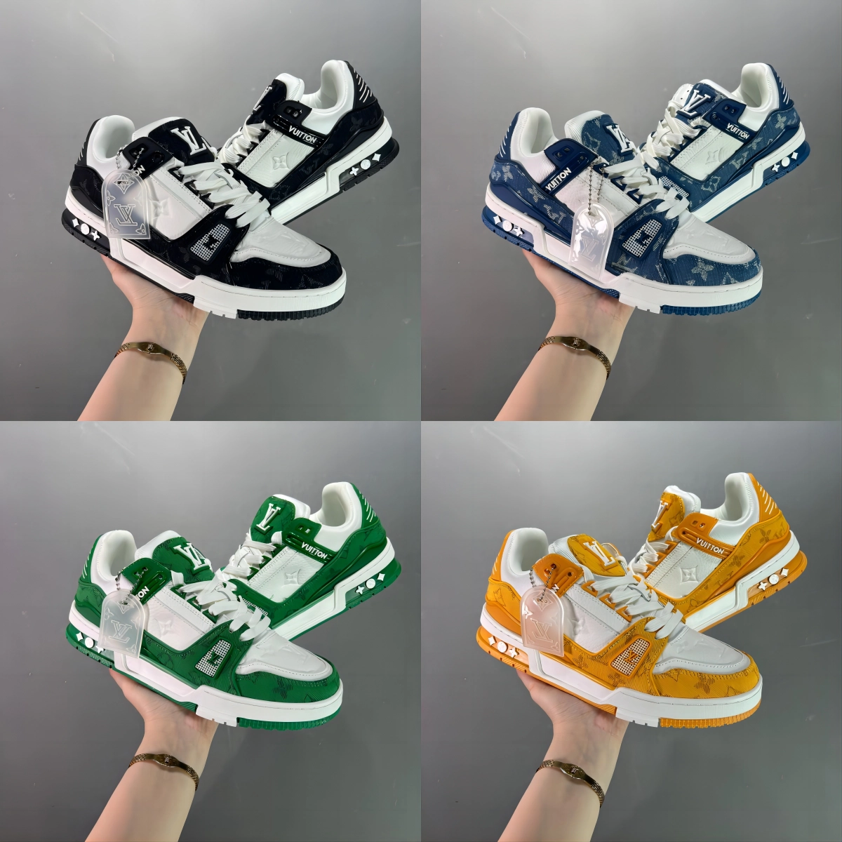 Louis Vuitton Trainer Low Monogram Canvas Sneakers Multi-Color