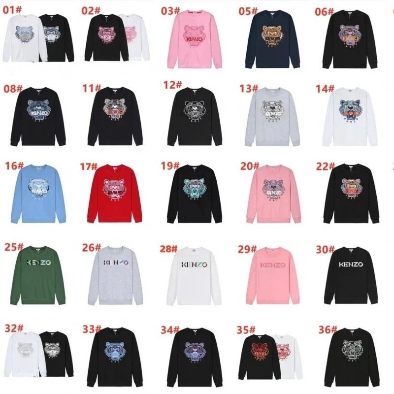 Kenzo Tiger Embroidered Crewneck Sweater Black