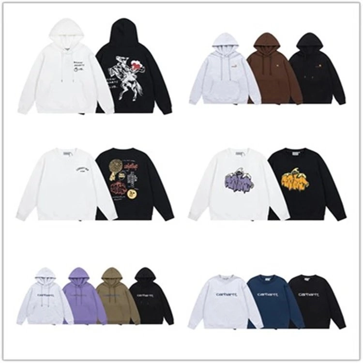 Carhartt WIP Hoodie with Graphic Print - White Black Brown