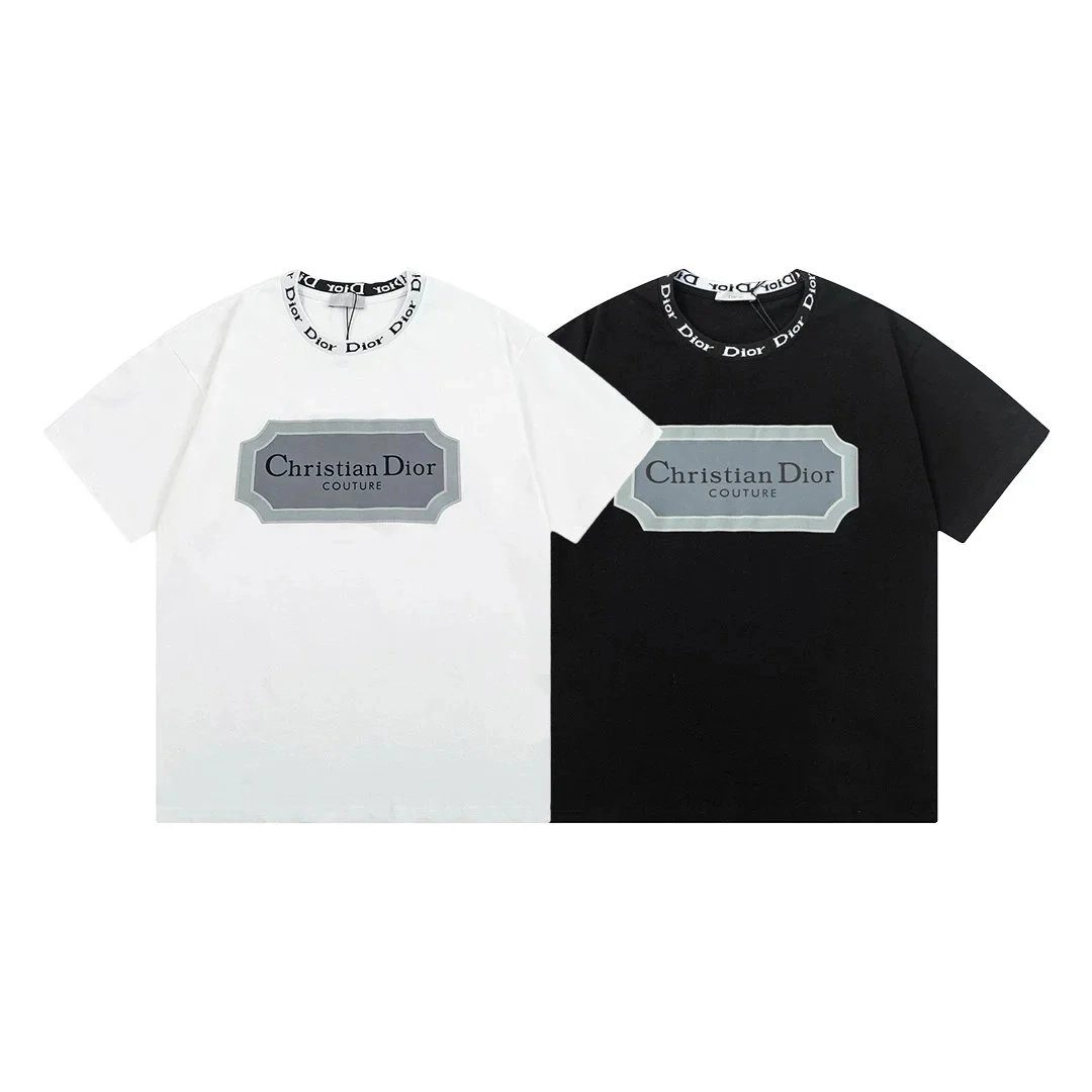 Christian Dior Couture Logo Patch T-Shirt - White and Black
