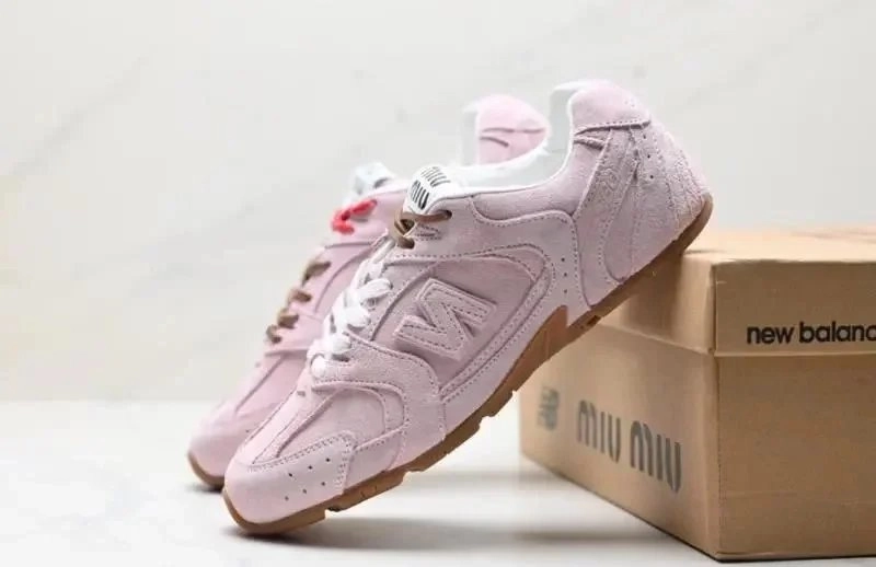 New Balance x Miu Miu 2002R Pink Suede Collaboration Sneakers