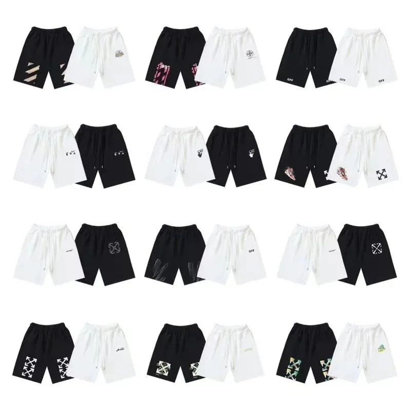 Off-White Diag Arrow Logo Drawstring Shorts - Black/White