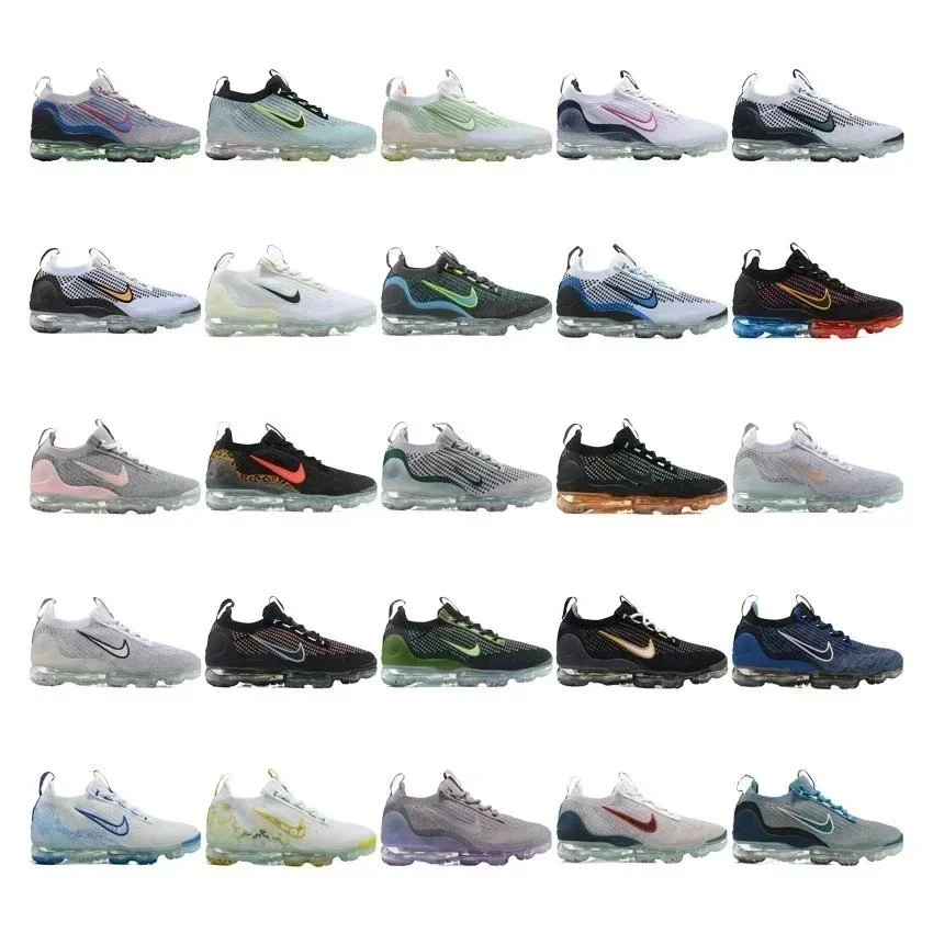 Nike Air VaporMax 2021 Flyknit Running Shoes - Multi-Color Mesh