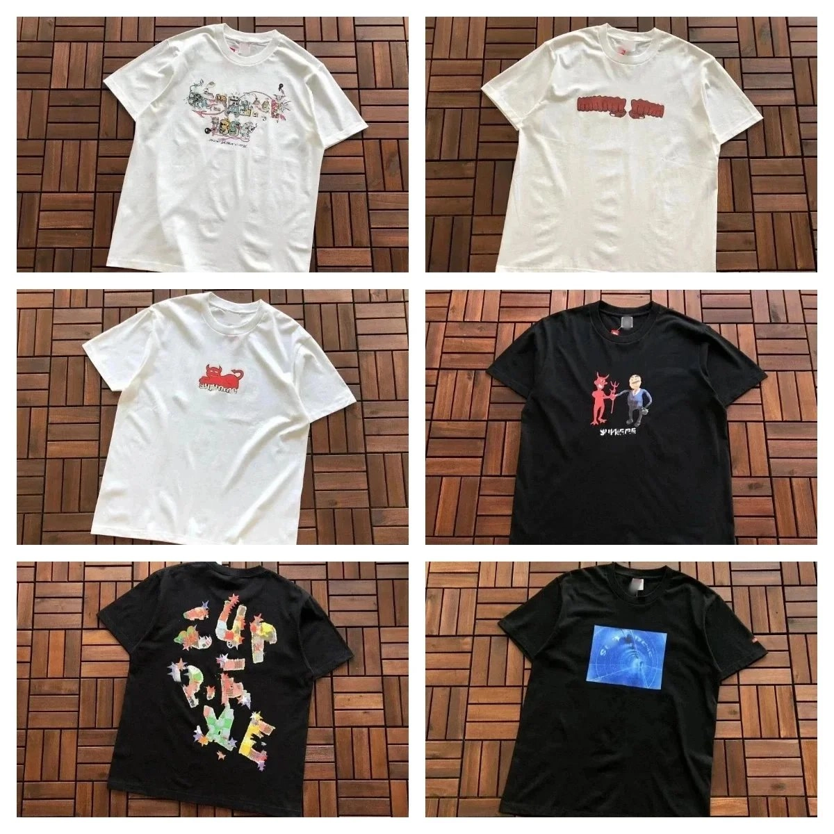 Supreme Keith Haring Collection White Tee with Graphic Print