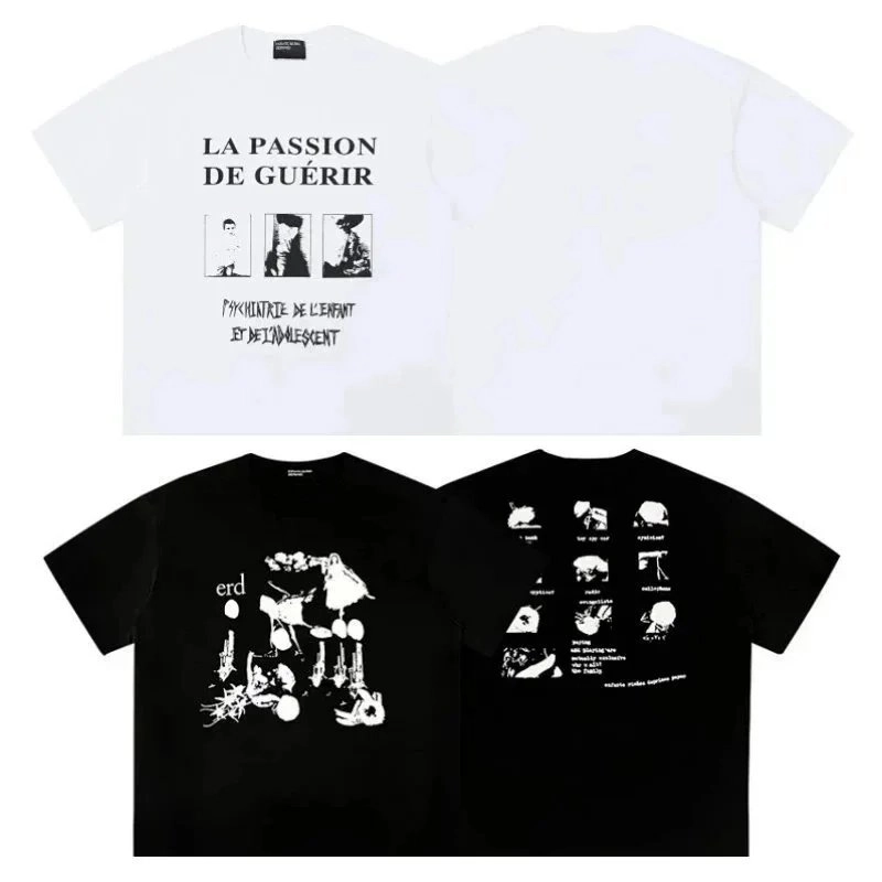 erd La Passion de Gu&eacute;rir Graphic T-Shirt White Black