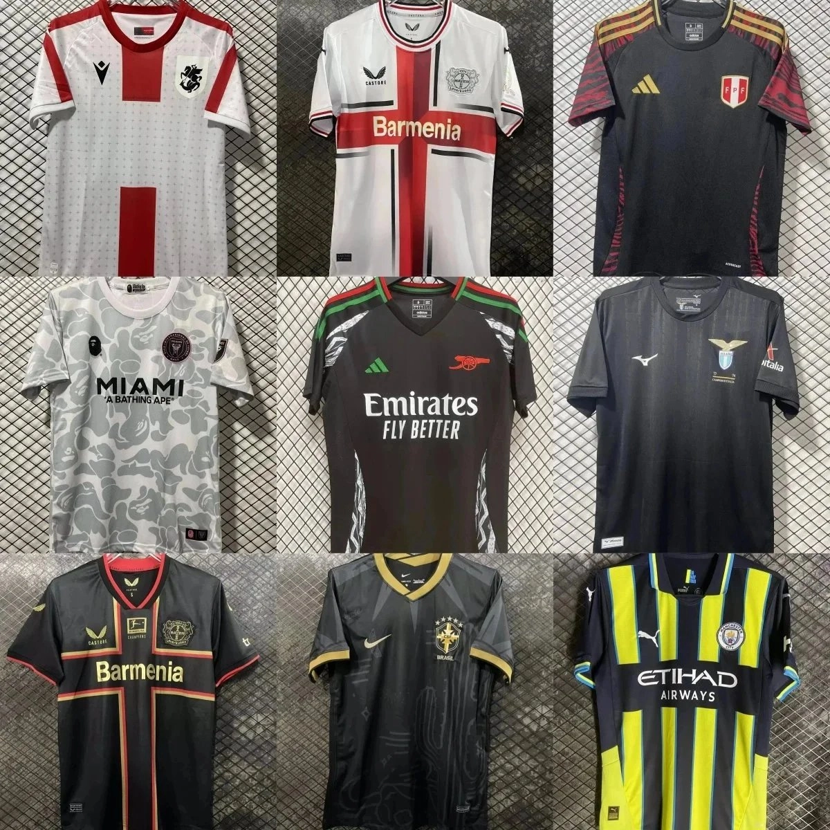 Adidas Peru National Team 2023 Away Jersey Black Red Gold