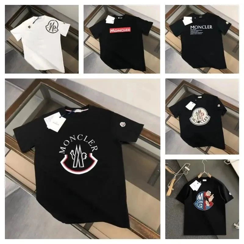 Moncler Classic Logo Black T-Shirt with Shield Design