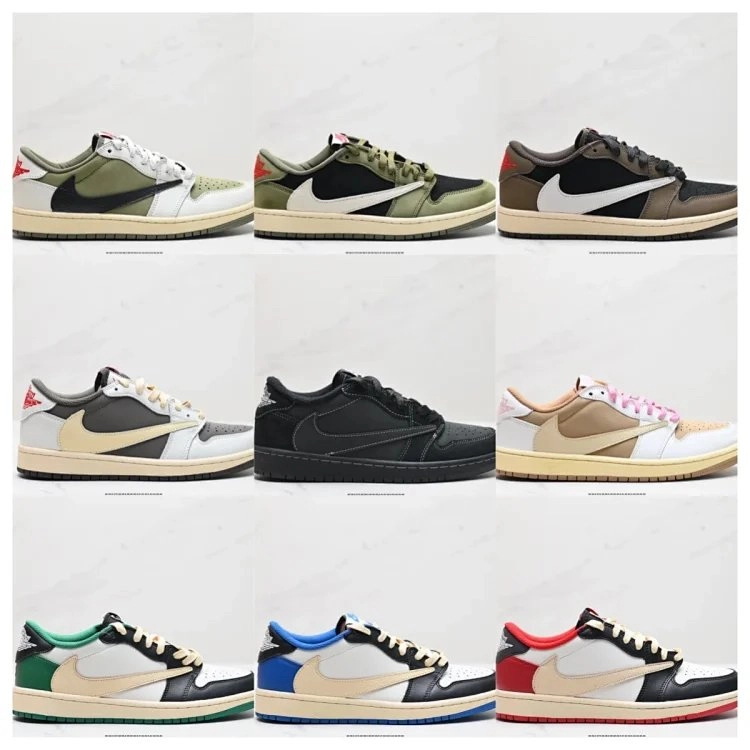 Nike Air Jordan 1 Low Travis Scott Cactus Jack Olive