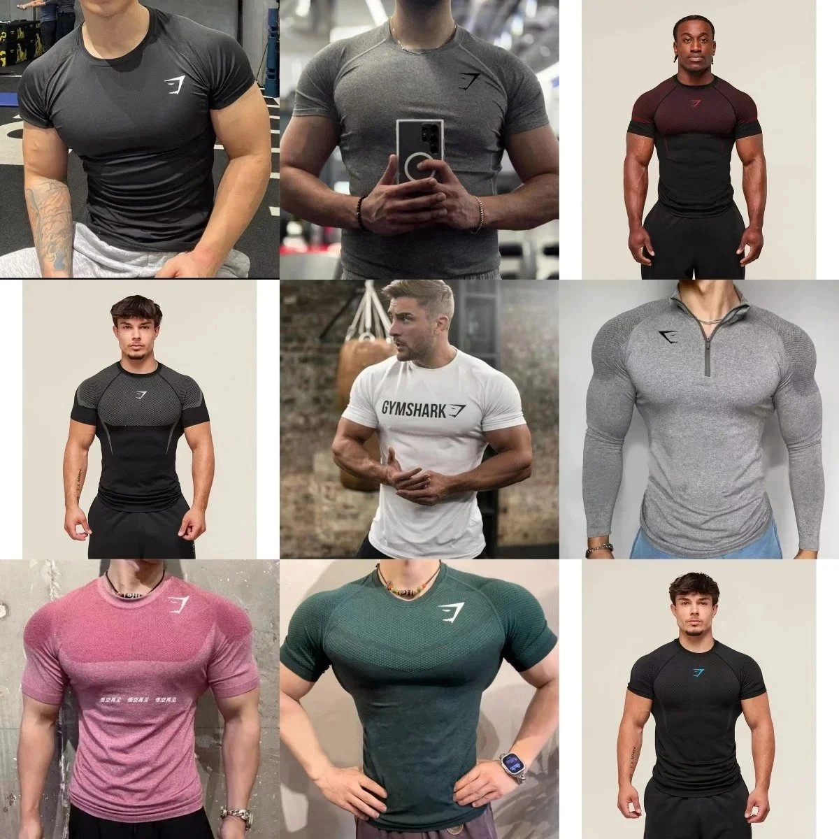 Gymshark Apex Seamless Compression T-Shirt - Charcoal Grey