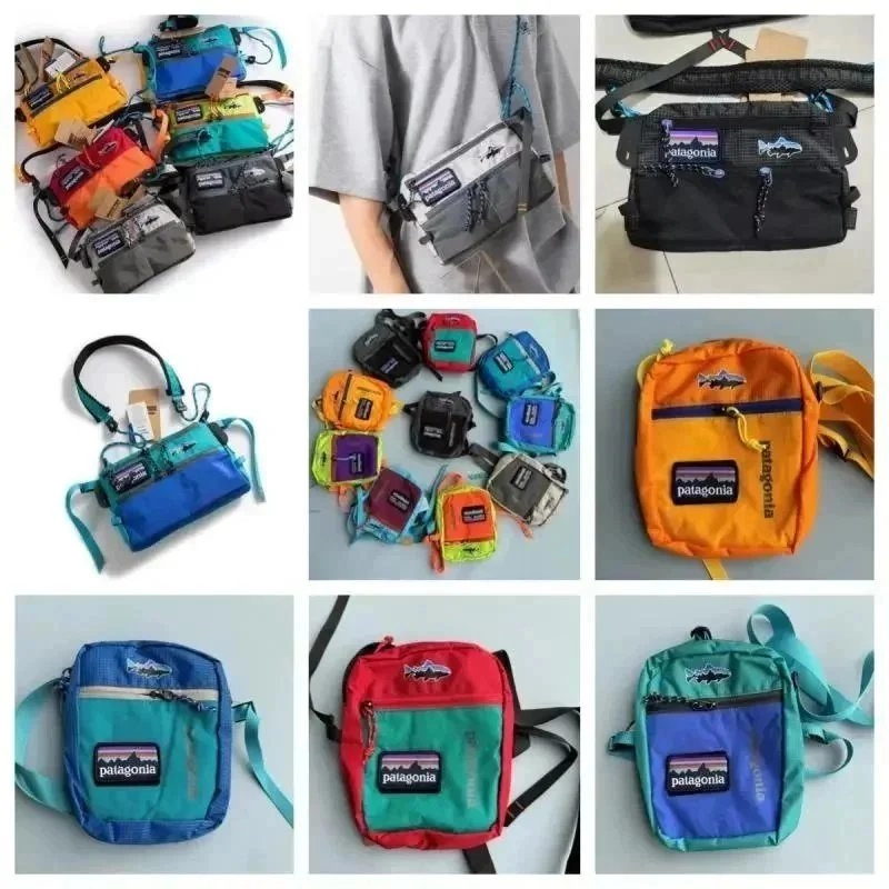 Patagonia Mini Messenger Bag - Orange with Fish Logo Patch