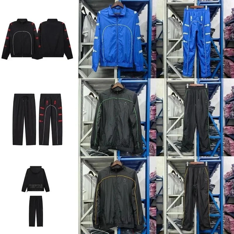 Trapstar Reflective Stripe Windbreaker Jacket - Royal Blue