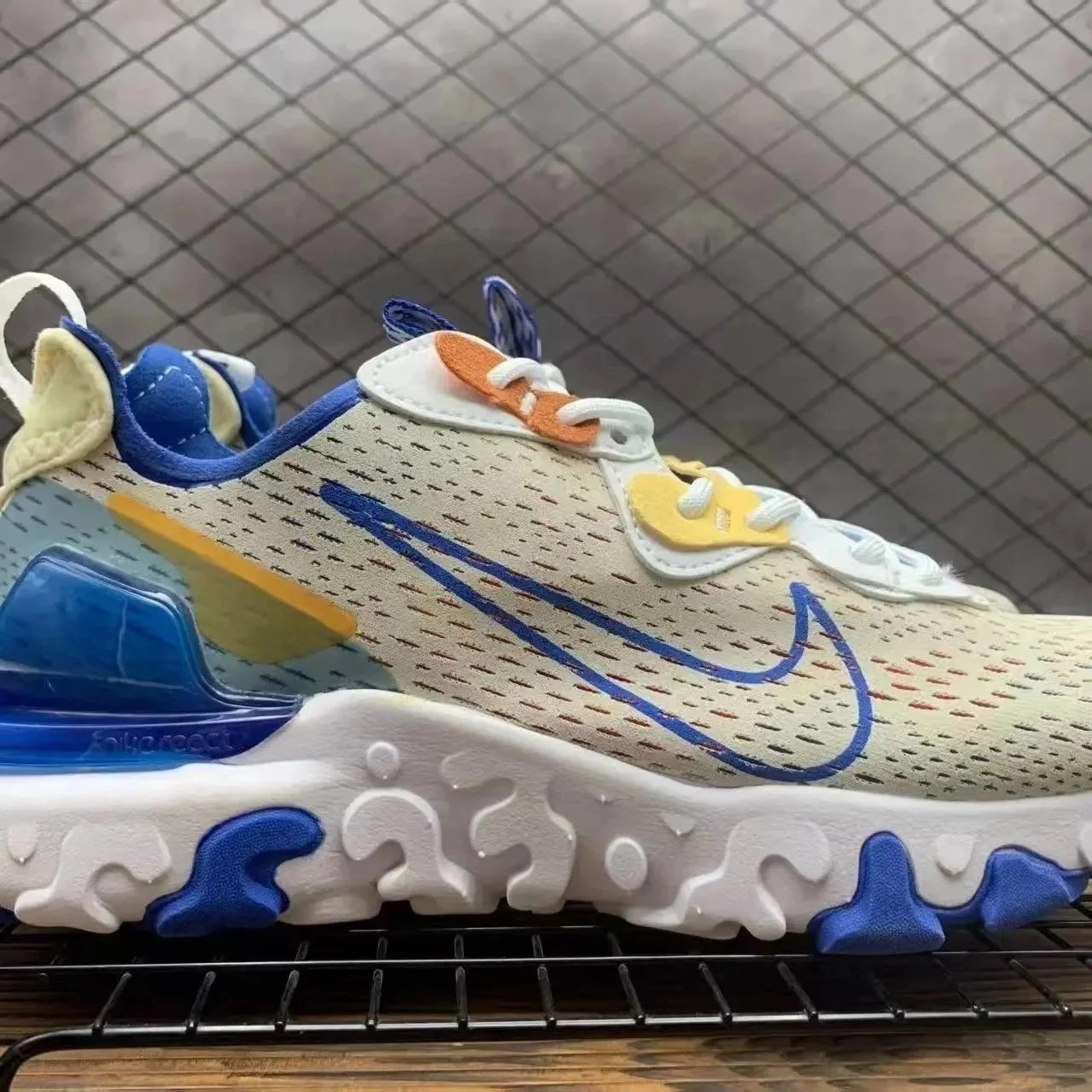 Nike React Phantom 2 'Blue Yellow' Mesh Running Shoe