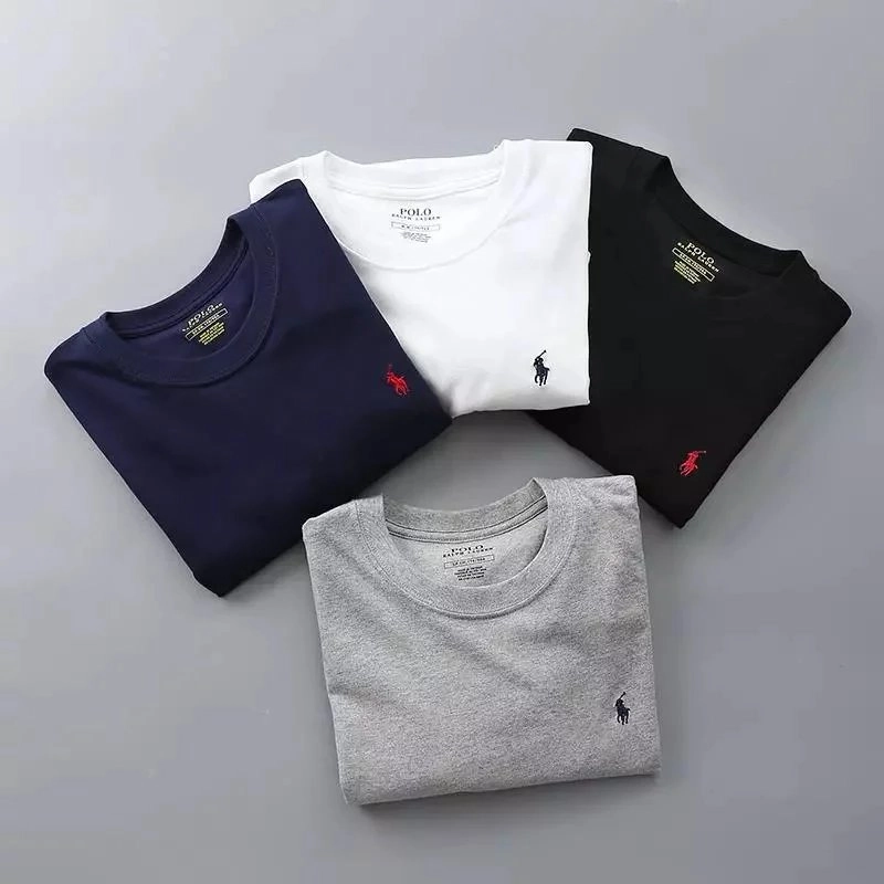 Polo Ralph Lauren Classic Cotton T-Shirt with Embroidered Pony Logo
