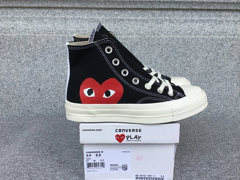 Converse Chuck 70 x Comme des Gar&ccedil;ons Play Black Heart High-Top Sneaker