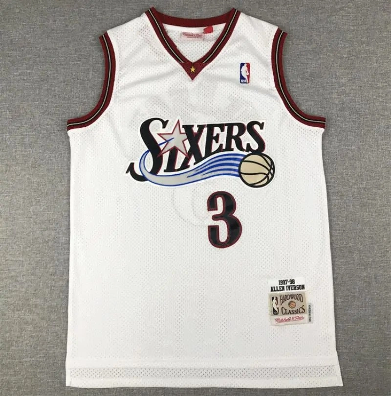 Mitchell & Ness 1997-98 Allen Iverson Philadelphia 76ers Hardwood Classics Jersey