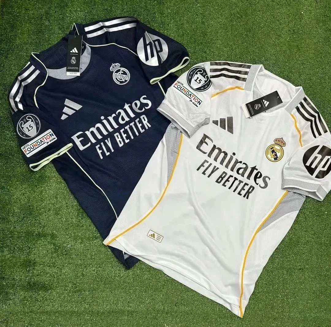 Real Madrid 2024-25 Home & Away Authentic Soccer Jerseys