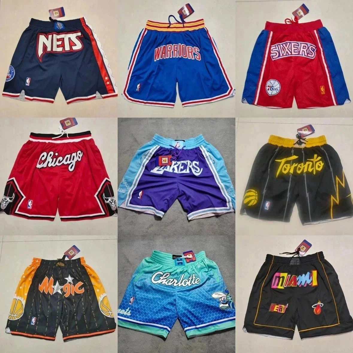 Los Angeles Lakers Purple Blue Mesh Basketball Shorts