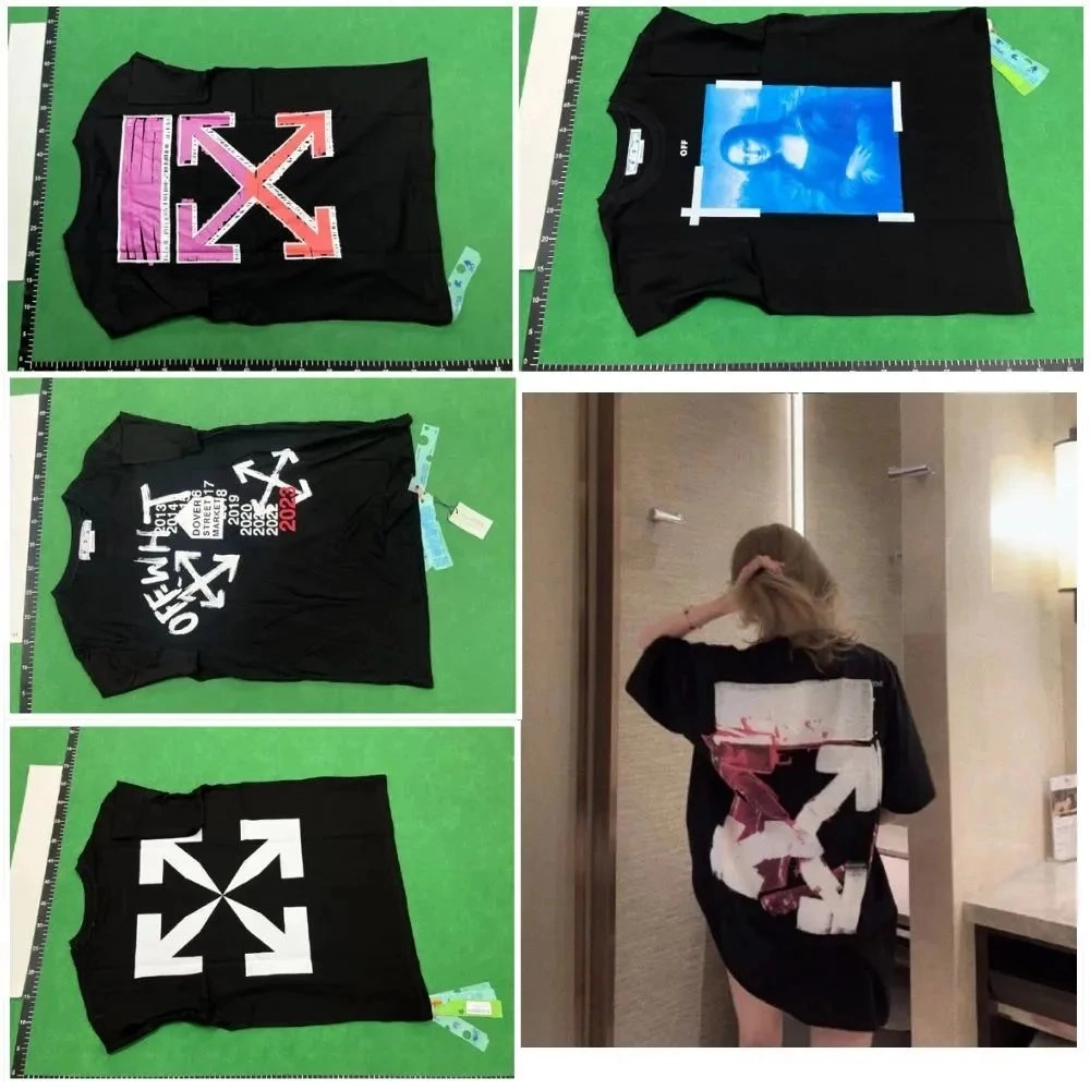 Off-White Arrow Graphic Print Black Oversized T-Shirt