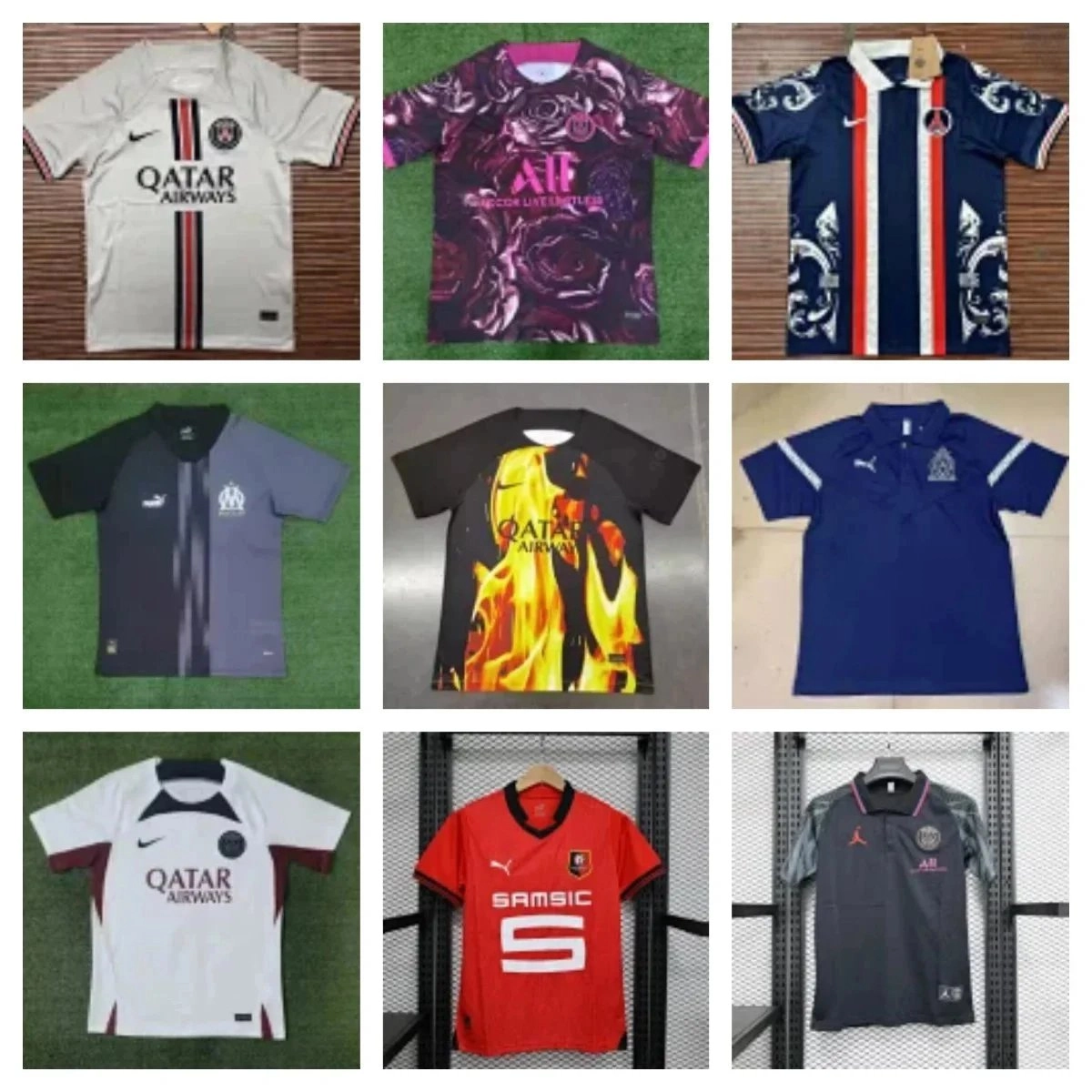 Paris Saint-Germain 2023-24 Third Jersey Floral Pattern Purple