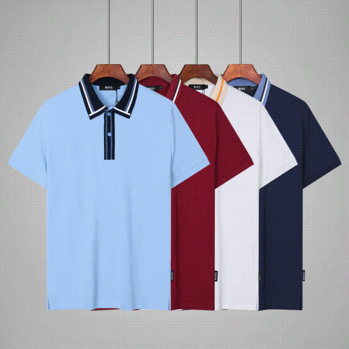 MONT Men's Piqu&eacute; Polo Shirt with Contrasting Collar Trim