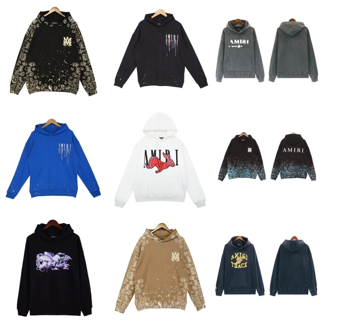 AMIRI Rabbit Graphic Hoodie - White Distressed Print