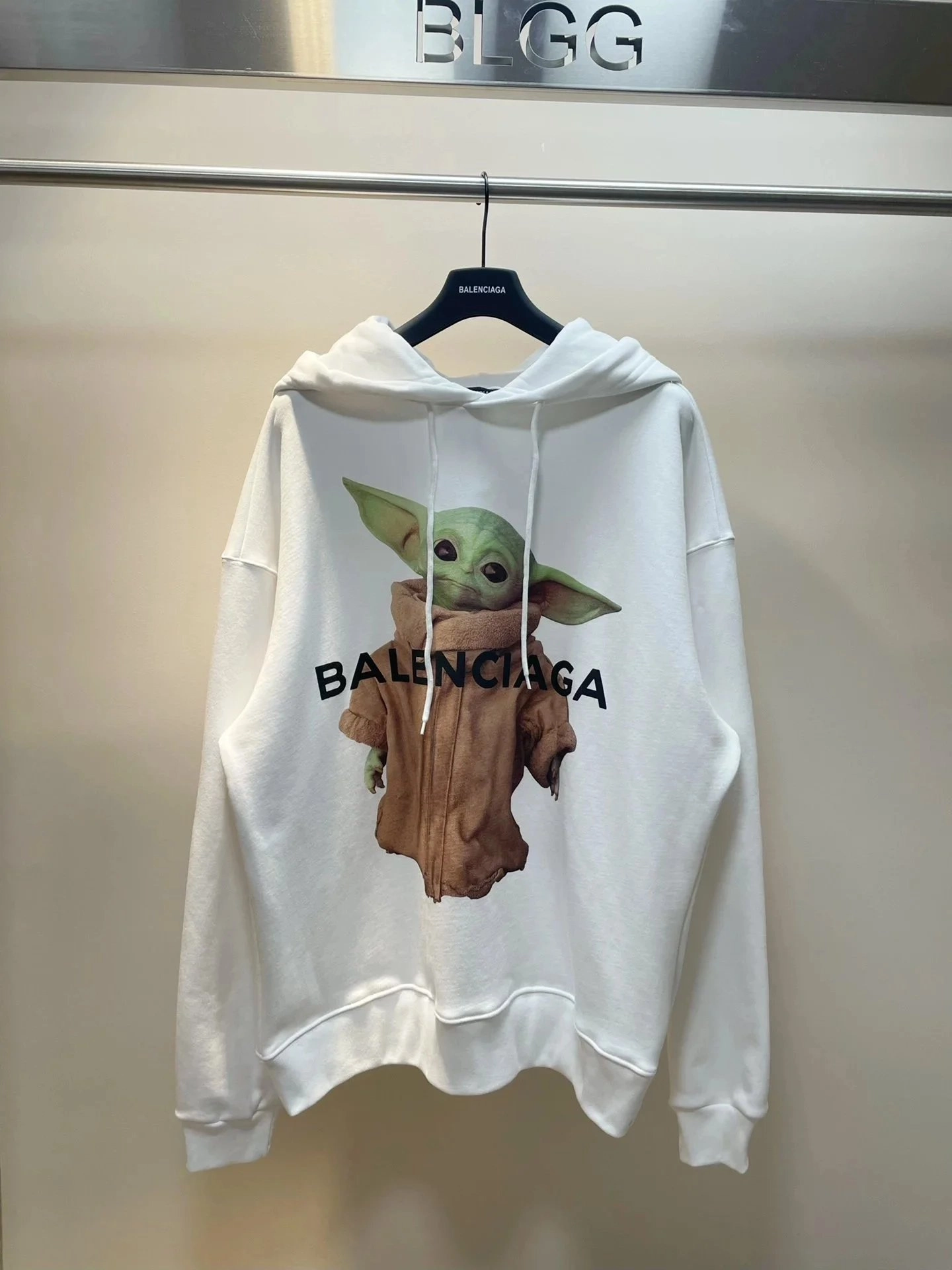 Balenciaga The Child Graphic Hoodie White