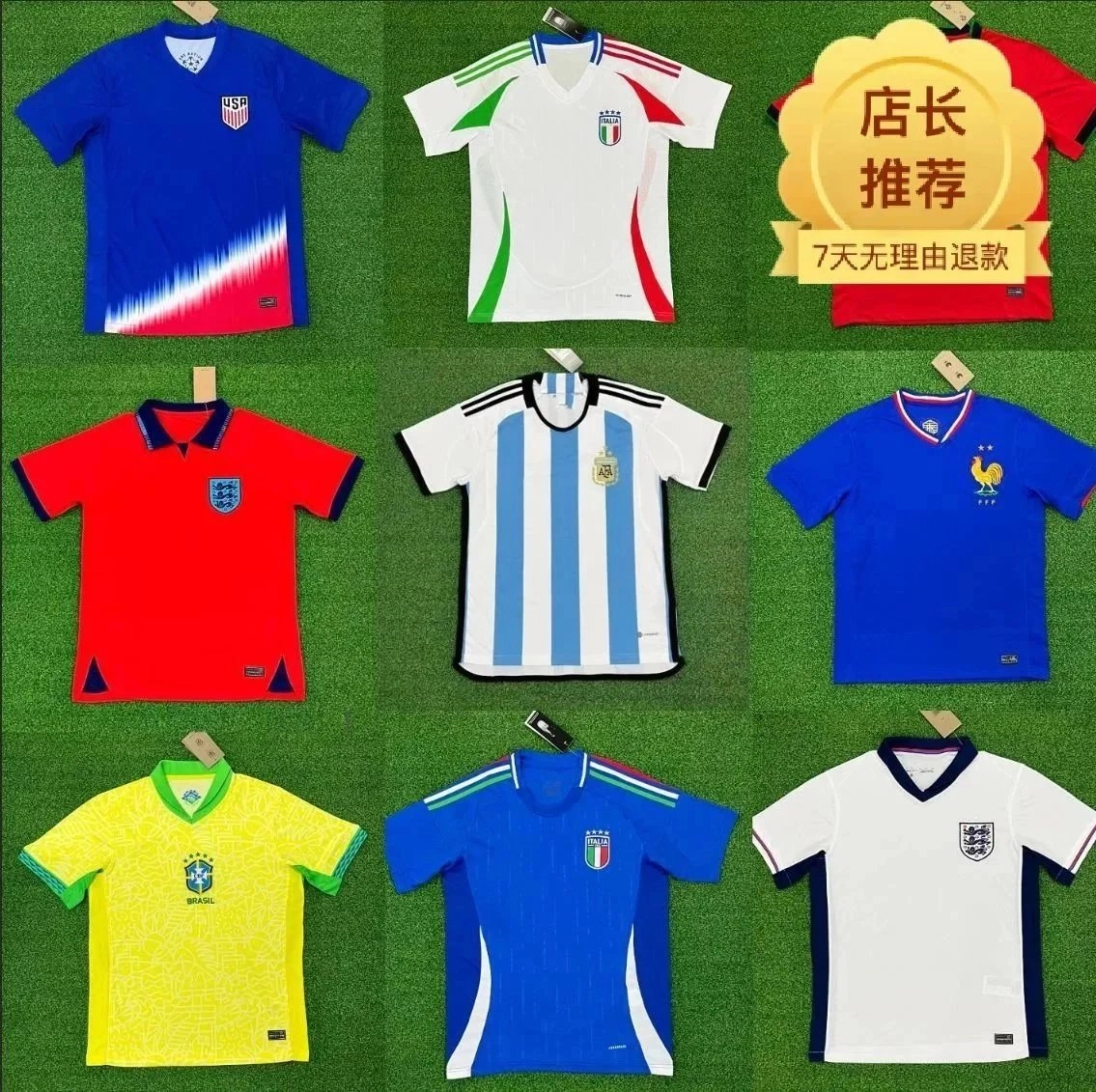 Argentina 2022 World Cup Home Jersey Blue-White Stripes