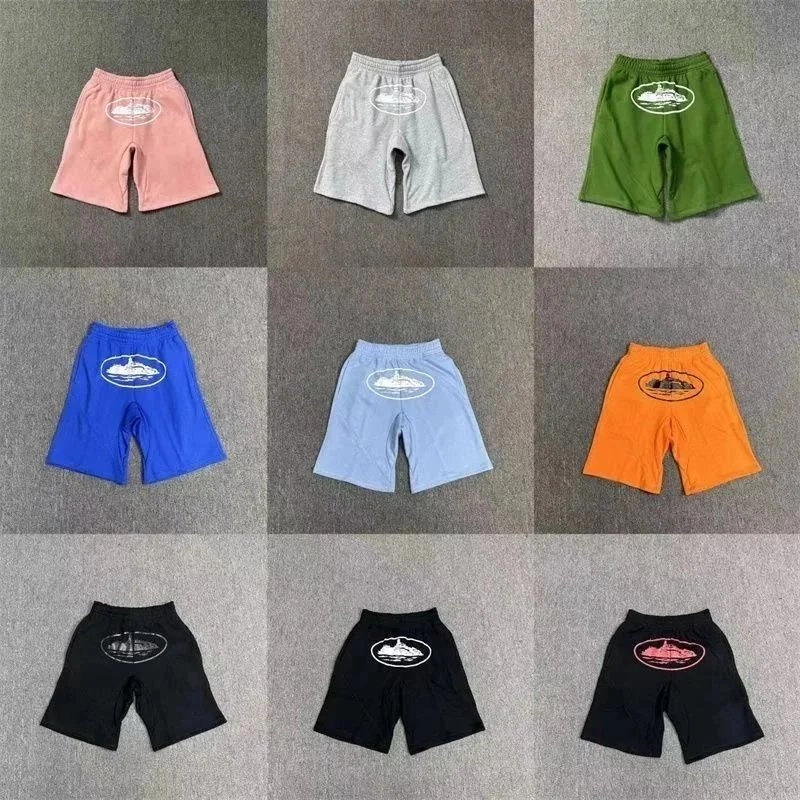 OceanView Logo Embroidered Cotton Shorts - Pink