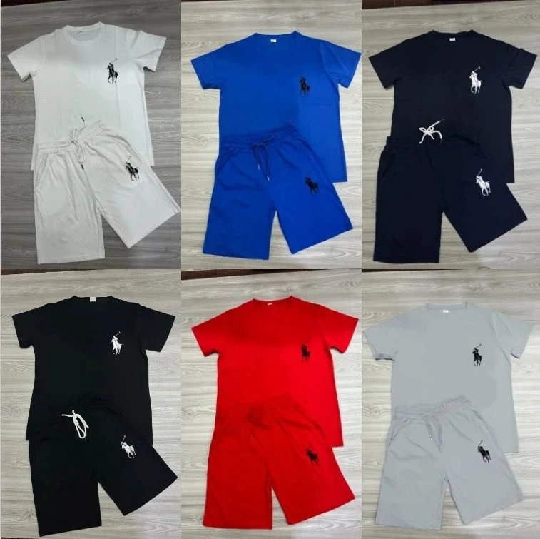 Polo Ralph Lauren Classic Pony Logo Short Set - White Blue Black Red Gray