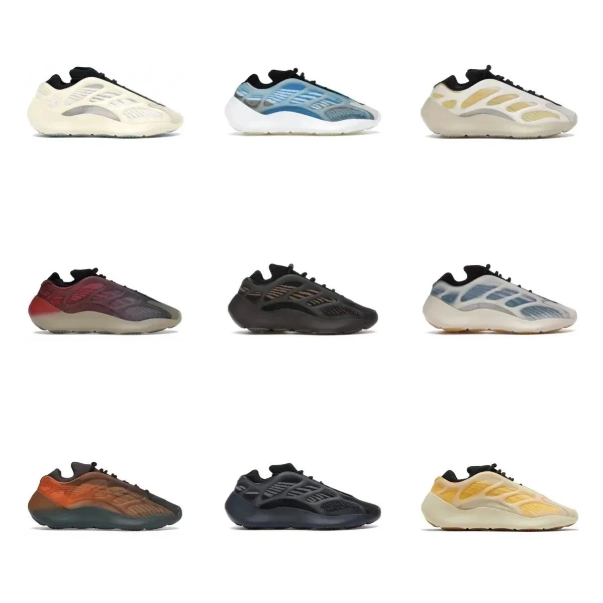 Adidas Yeezy 700 V3 Alvah White Black Mesh Upper