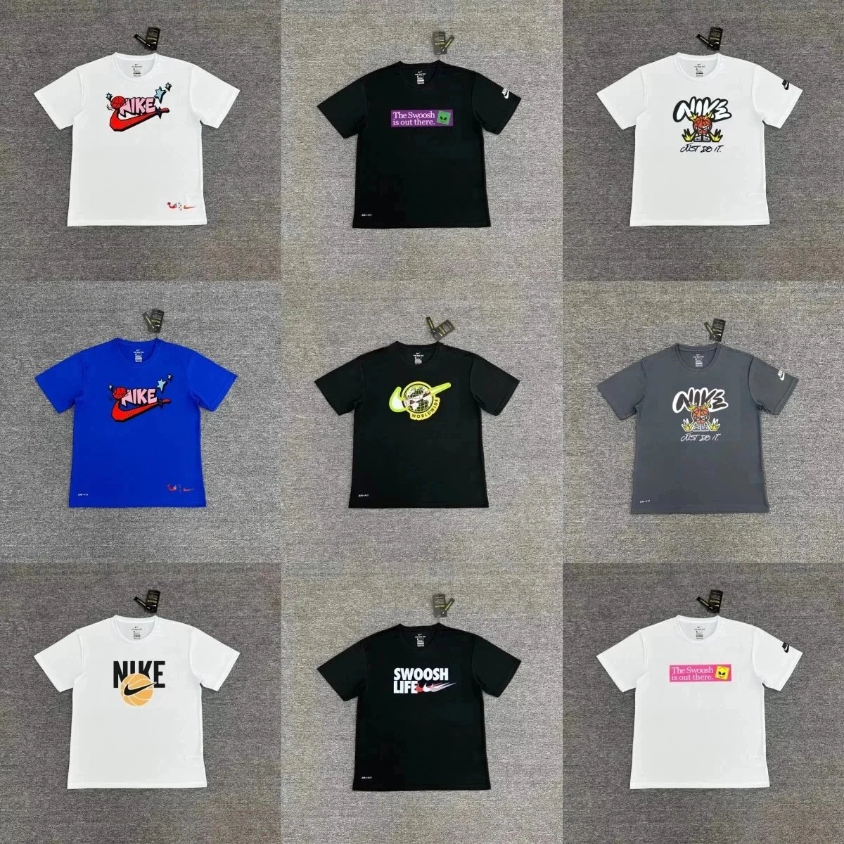 Nike Swoosh Life Black Performance T-Shirt with Graphic Print