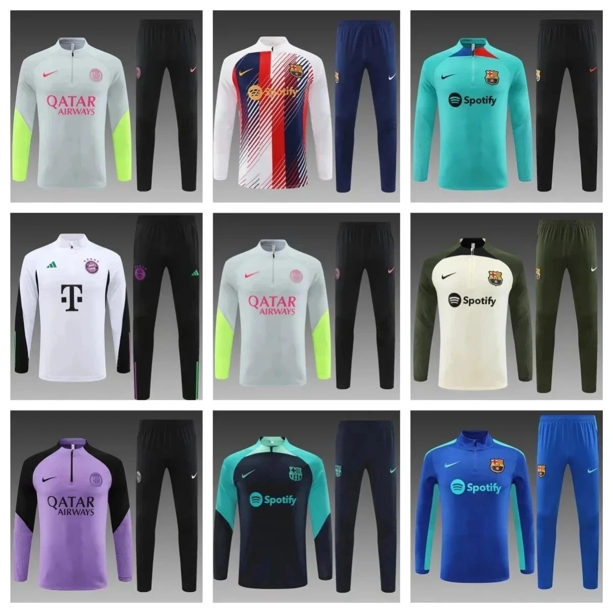 Nike FC Barcelona Training Set 2023-24 Spotify Edition Teal/Black
