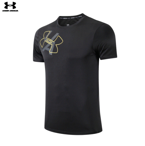 Under Armour Charged Cotton Sportstyle T-Shirt Black Gold