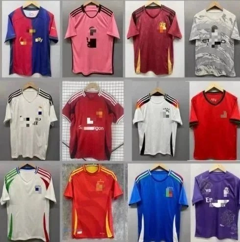 Adidas Spain 2024 Home Jersey Red Gold Stripes Official Match Shirt