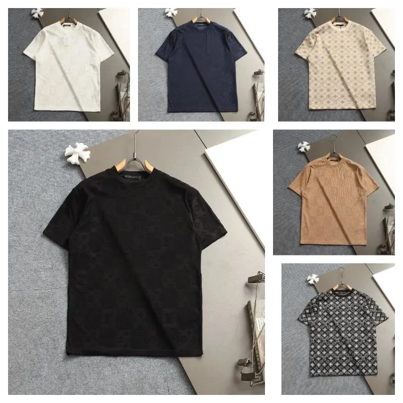Louis Vuitton Monogram Pattern Short Sleeve T-Shirt Black