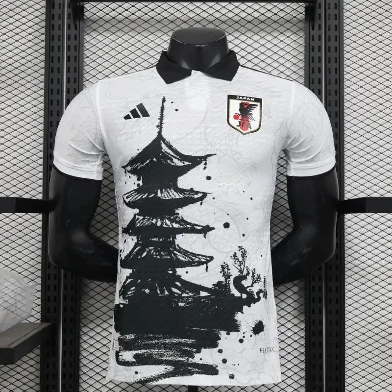 Adidas Japan National Team 2023 Away Jersey - White Pagoda Print
