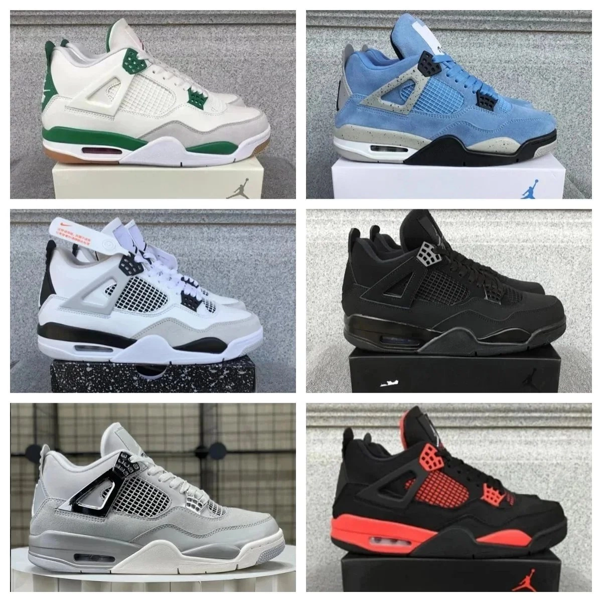 Air Jordan 4 Retro White Green Military OG