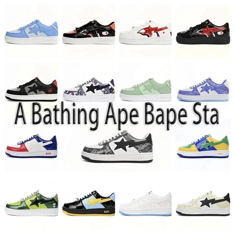 BAPE Sta Low-Top Sneaker with Star Logo and Camo Pattern