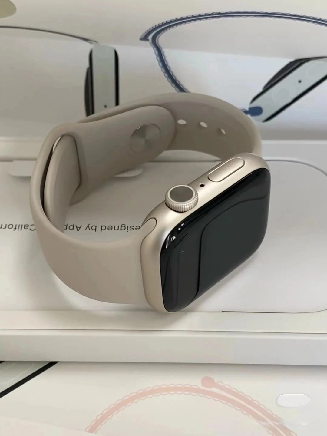 Apple Watch Series 9 GPS 41mm Silver Aluminum with Stone Sport Band