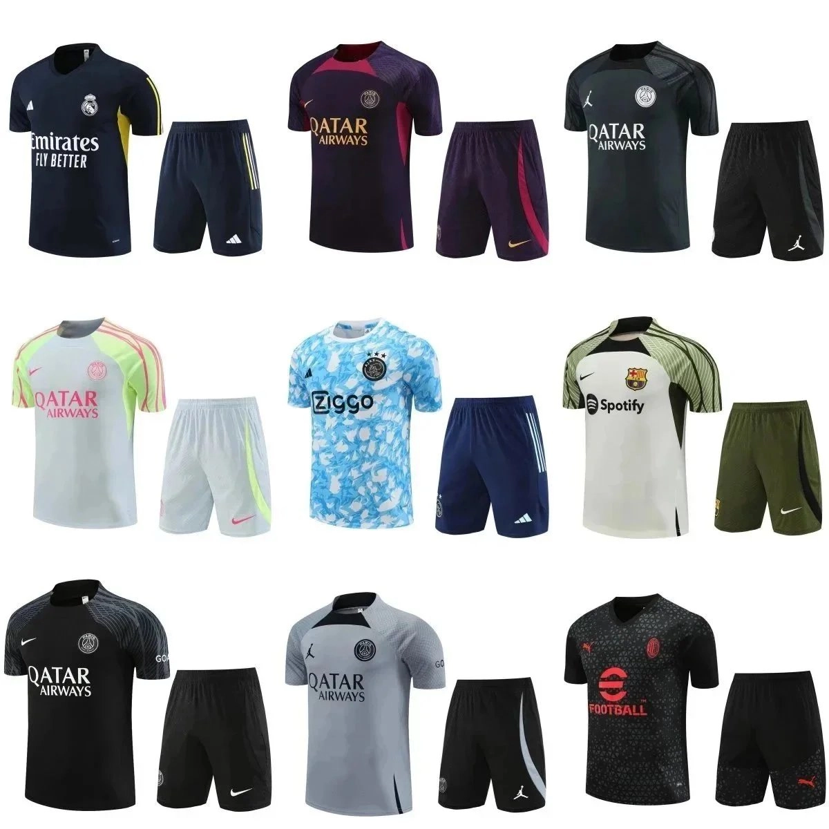 Real Madrid 2023-24 Training Jersey Navy Yellow