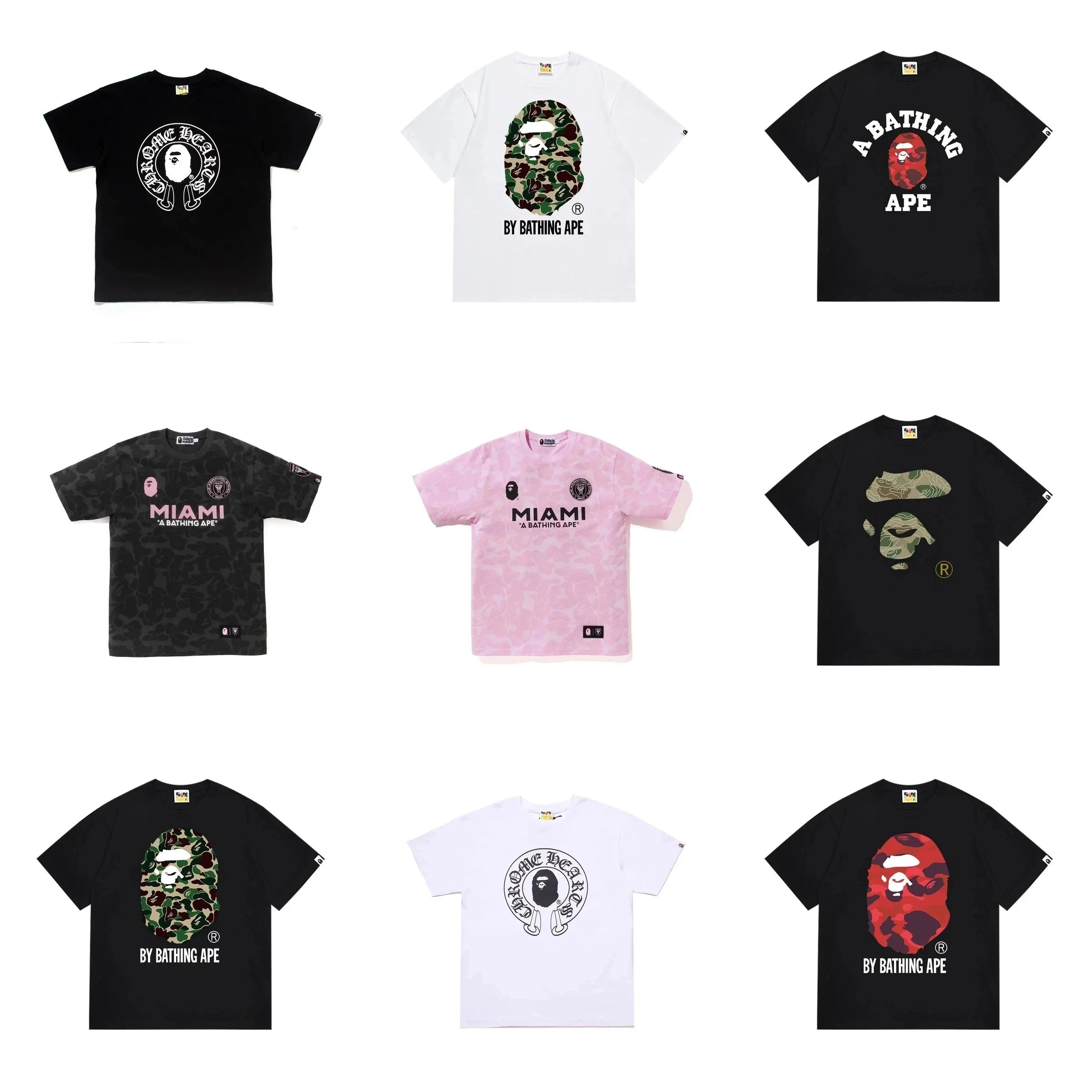 BAPE Classic Camo Ape Head T-Shirt Black Green