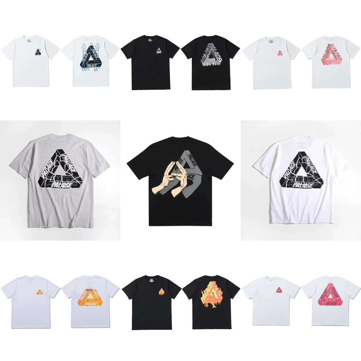 Palace Tri-Force Distorted Logo T-Shirt Black